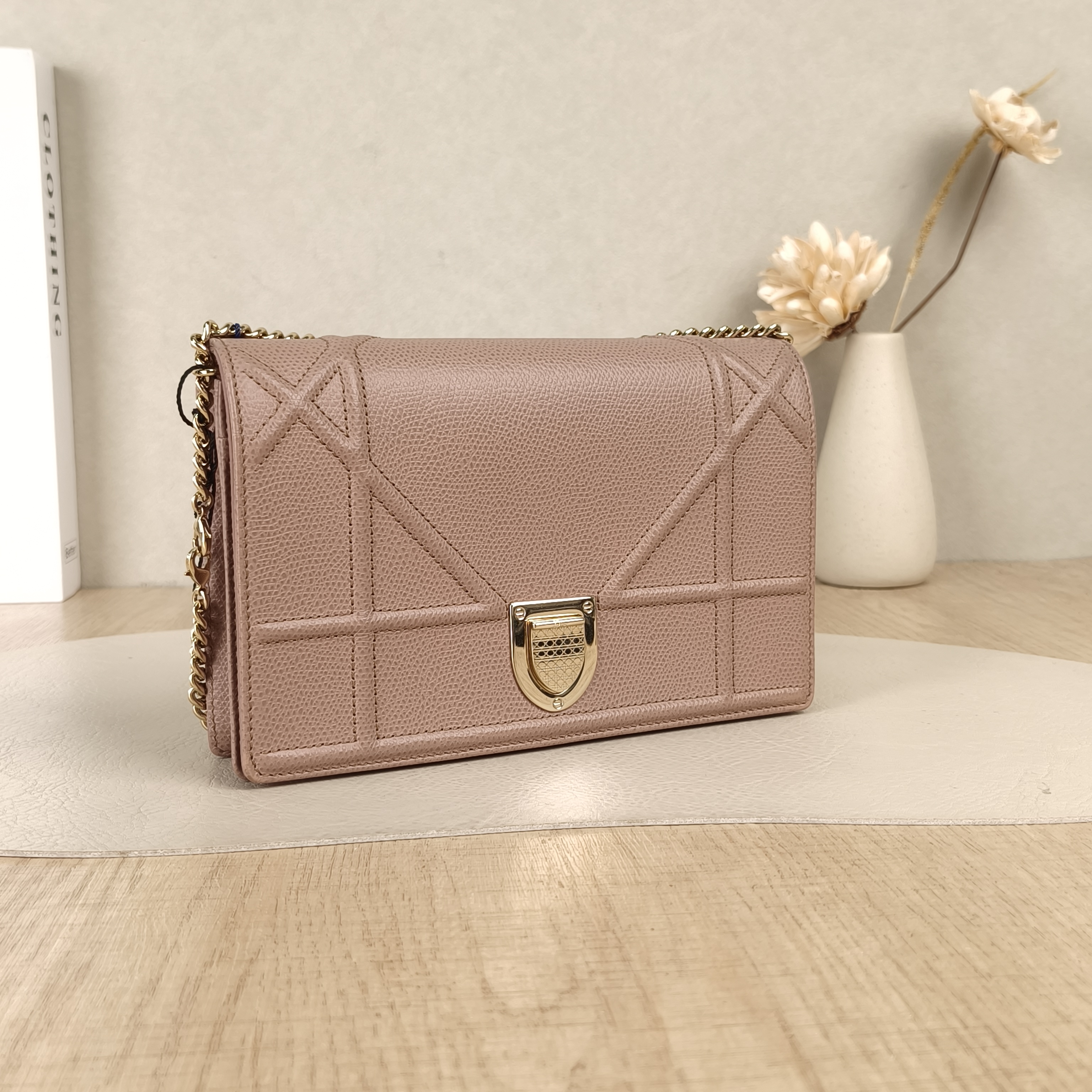 DIOR Crossbody Bag ama Pink Calfskinmini19 × 3 × 12 cm — cover view 5 of 6