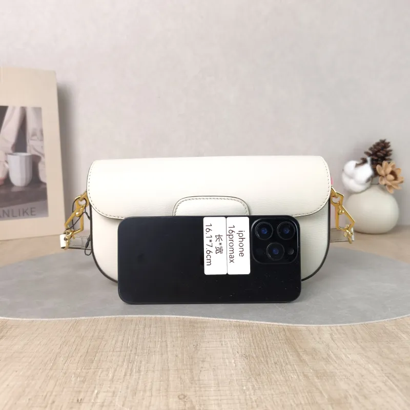 GUCCI Crossbody Bag Horsebit 1955 Horsebit Small White Calfskin Small 24 × 5.5 × 13 cm — cover view 2 of 6