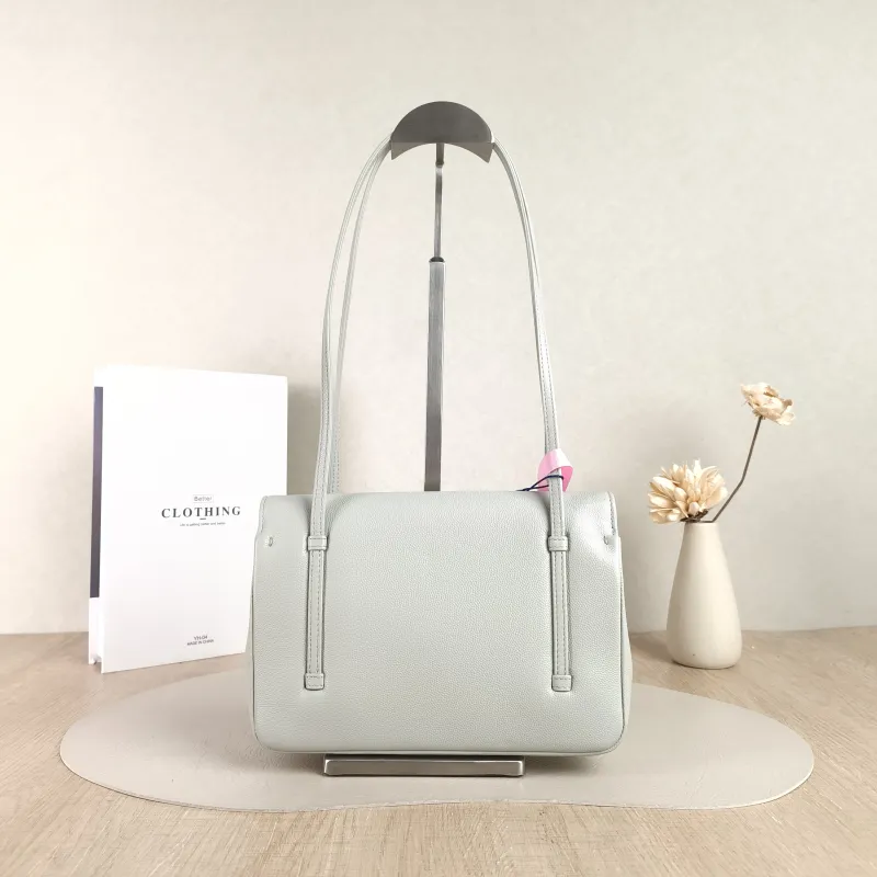 Chanel Shoulder Bag 26p preppy coco Grey Grained Calfskin Small 22 × 7 × 15 cm — cover view 2 of 4