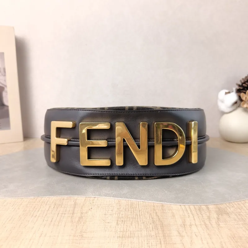 FENDI Shoulder Bag graphy Monogram Canvas Small 29 × 10 × 24.5 cm — cover view 3 of 5