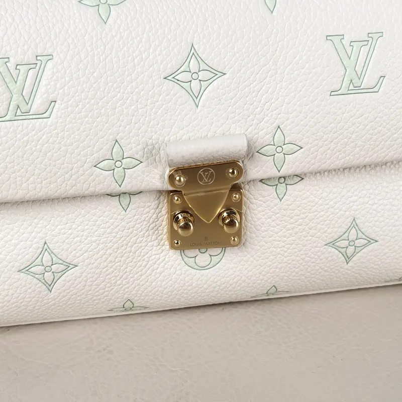 Louis Vuitton Crossbody Bag MADELEINE White · Green Calfskin nano 21 × 6 × 12.5 cm — detail view 9 of 11