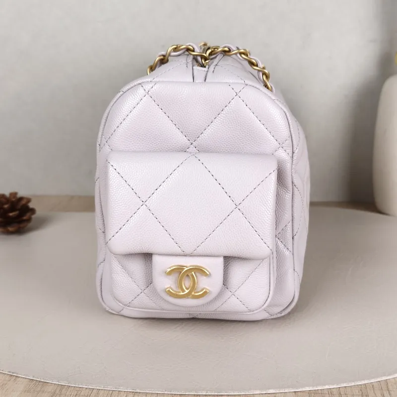 Chanel Shoulder Bag Bowling Bag Calfskin One Size24 × 13 × 15 cm — detail view 6 of 14