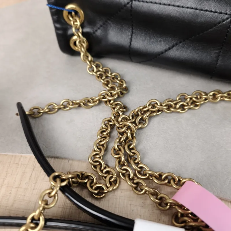SAINT LAURENT Crossbody Bag Jamie 4.3 Chain Bag Black SL ambskin Mini 20 × 7 × 12 cm — detail view 12 of 14