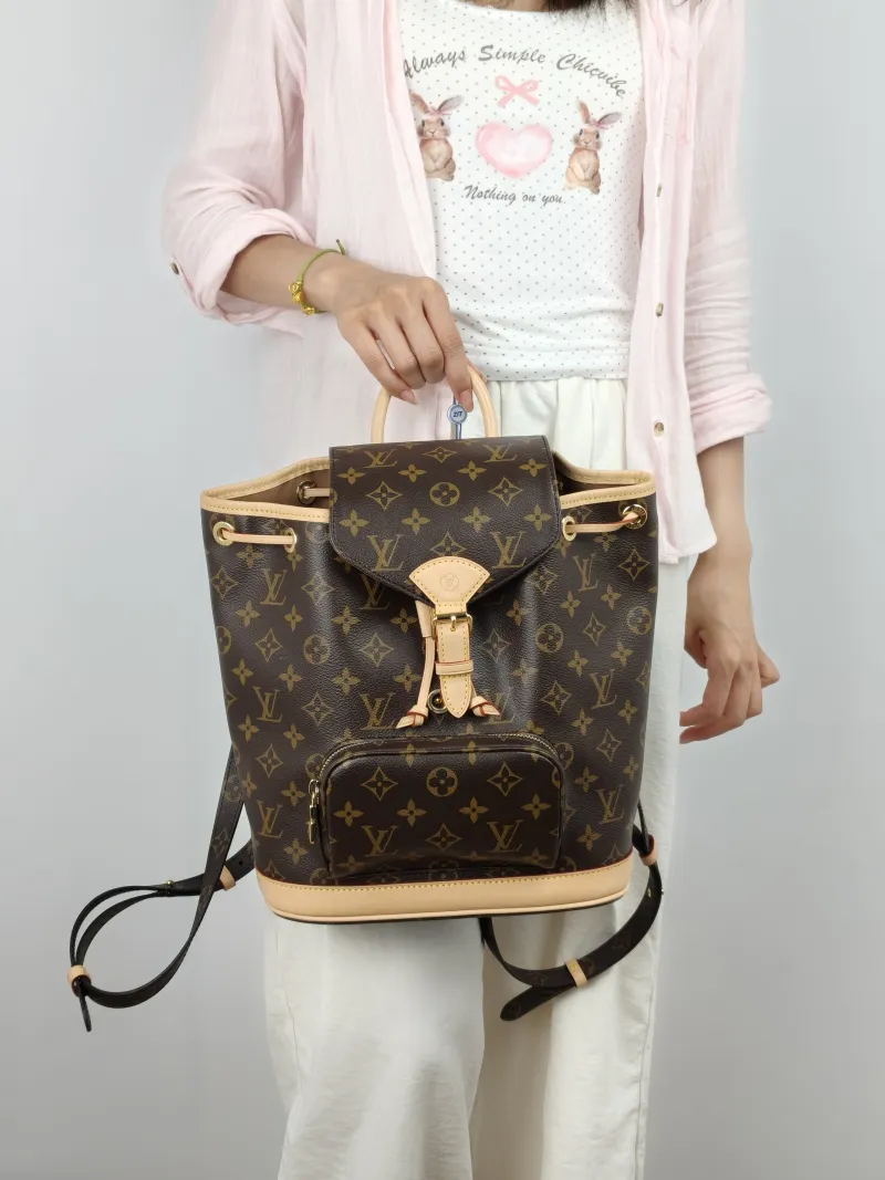 Louis Vuitton Backpack MONTSOURIS Backpack Edition Monogram PVC Small 28 × 18 × 30 cm — on-model view 2 of 3
