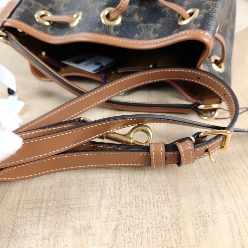 CELINE Crossbody Bag CLARA Monogram PVC Medium 20 × 20 × 24 cm — detail view 3 of 12