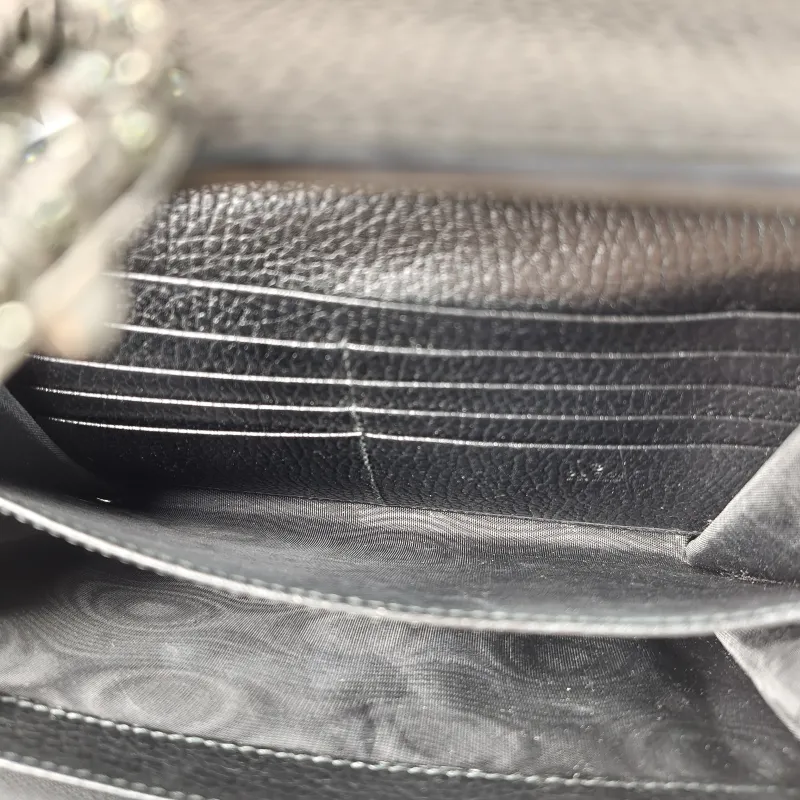 GUCCI Crossbody Bag Dionysus Collection Wallet woc Black Calfskin Mini 20 × 5 × 13 cm Conditioned — detail view 10 of 13