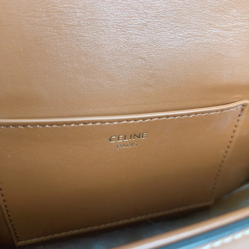 CELINE Crossbody Bag TABOU Brown Calfskinmini18 × 5 × 8 cm — detail view 12 of 12