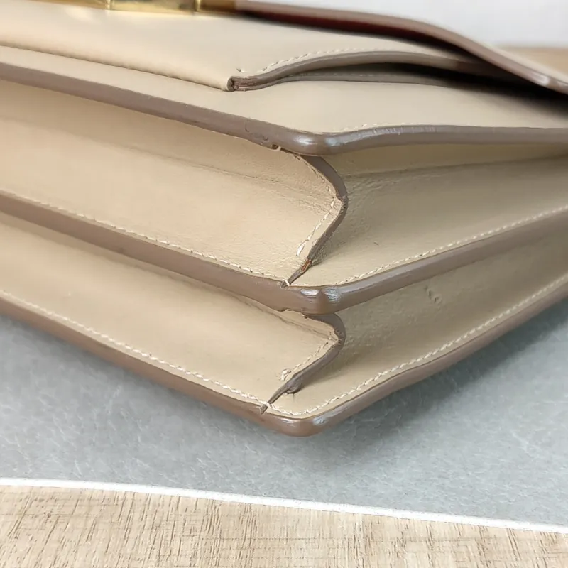 FERRAGAMO Shoulder Bag Shoulder Bag Taupe Calfskin 25.5 × 5 × 16 cm — detail view 4 of 14