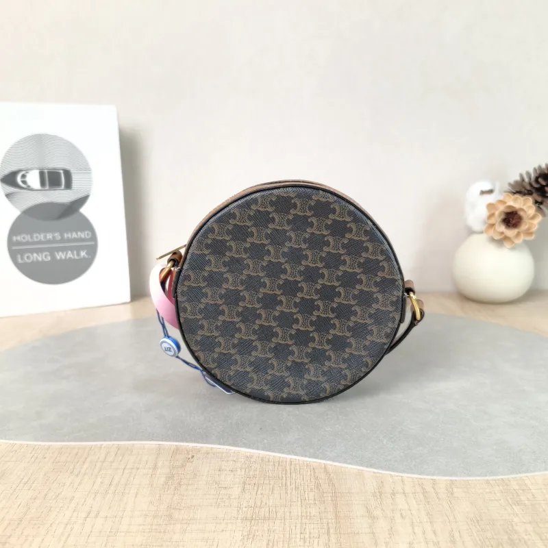 CELINE Crossbody Bag Triomphe Monogram PVC Mini 13.5 × 4 × 13.5 cm — cover view 5 of 5