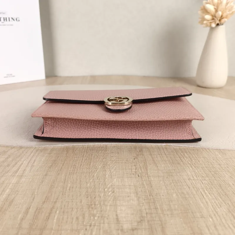 GUCCI Crossbody Bag g Collection woc Pink Calfskin Small 19 × 4 × 11.5 cm — cover view 3 of 5