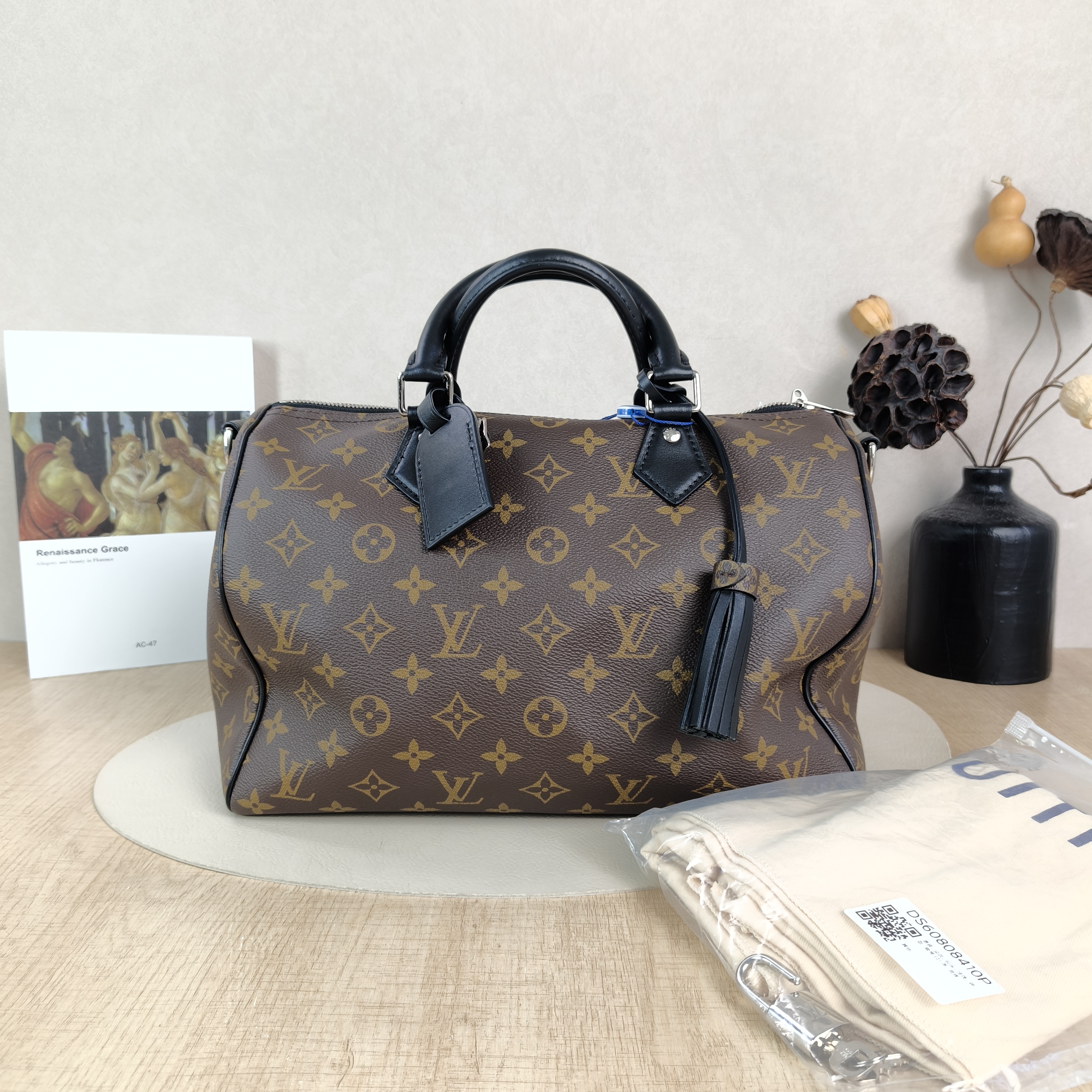 Louis Vuitton Shoulder Bag Speedy Soft 30Shoulder Strap Edition- Monogram PVC Large30 × 17 × 21 cm — cover view 3 of 6