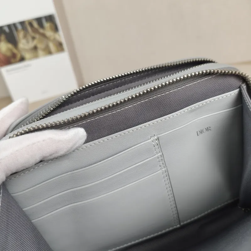 DIOR Shoulder Bag Messenger Bag Shoulder Bag Grey PVC One Size17 × 5 × 12.5 cm — detail view 6 of 12