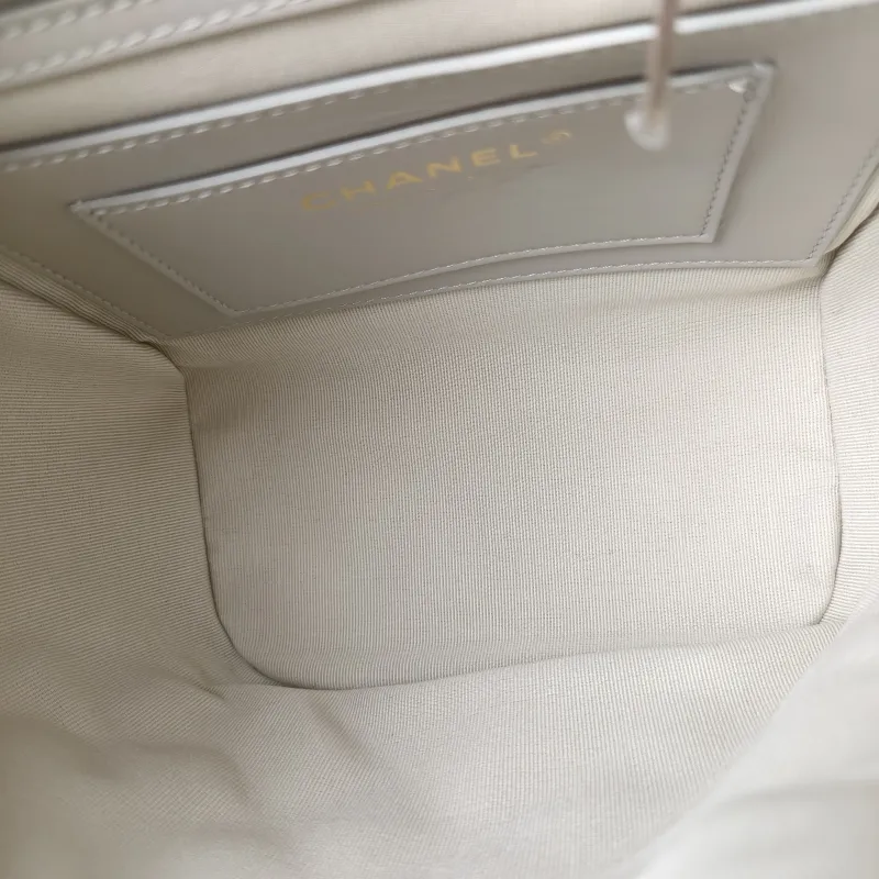 Chanel Backpack23s Backpack Grey Grained Calfskin Small18 × 10 × 23 cm — detail view 11 of 13