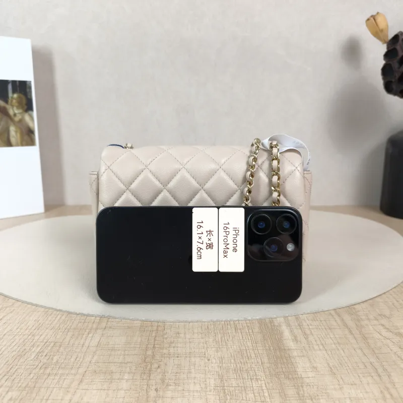 Chanel Crossbody Bag Classic Flap Large Mini CF Mini Collection Crossbody Bag Pink Lambskinmini18 × 5 × 12 cm — cover view 2 of 5