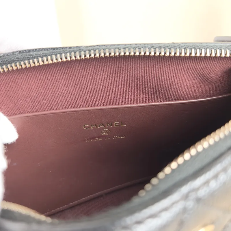 Chanel Crossbody Bag Black Grained Calfskin One Size 21 × 5.5 × 12 cm — detail view 11 of 13