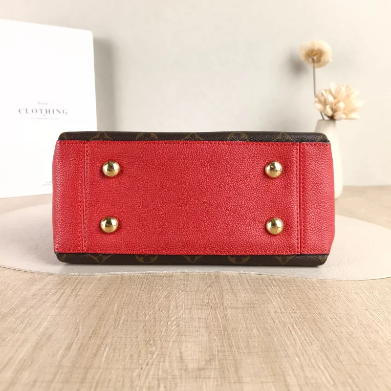 Louis Vuitton Crossbody Bag Surène BB Chain Bag Red Monogram PVC · Calfskin BB 24 × 11 × 17 cm — cover view 2 of 5