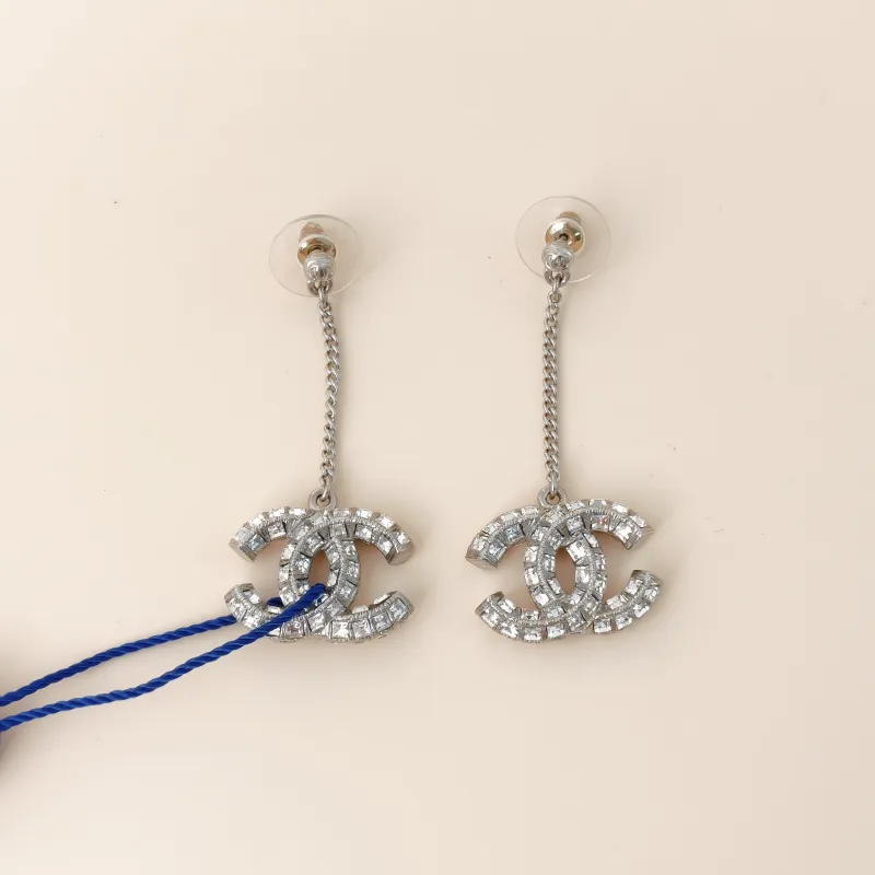 Chanel Earrings c Edition Earrings Silver One Size