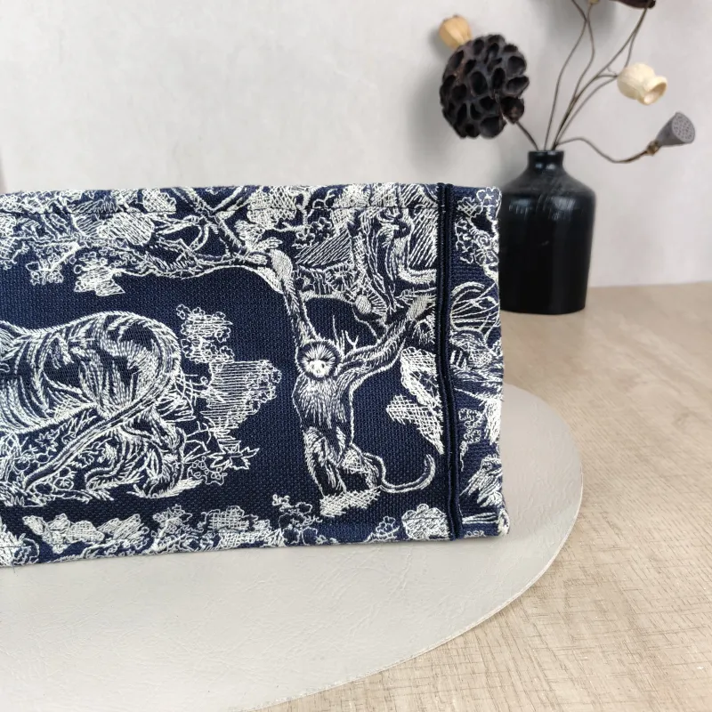 DIOR Top Handle Bag Book Tote Collection · Blue White Canvas Medium 36 × 16.5 × 27.5 cm — detail view 1 of 10