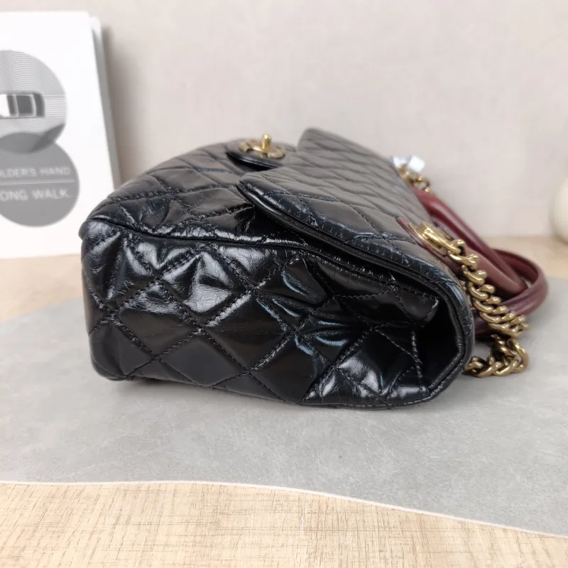 Chanel Top Handle Bag Top Handle Bag Black Calfskin 30 × 8 × 17.5 cm 19 — detail view 11 of 13