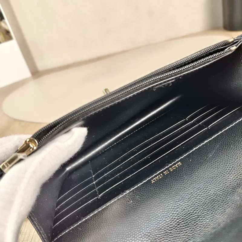 Chanel Backpack Backpack Black Grained Calfskin One Size18.2 × 5 × 14 cm — detail view 13 of 14