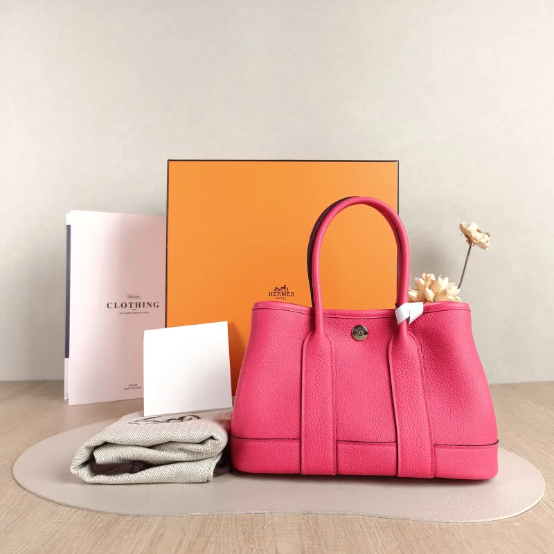 Hermès Top Handle Bag Neo Garden 23 Mini OD Rose Mexico Negonda Calfskin Mini 23 × 10 × 16 cm K — cover view 5 of 6