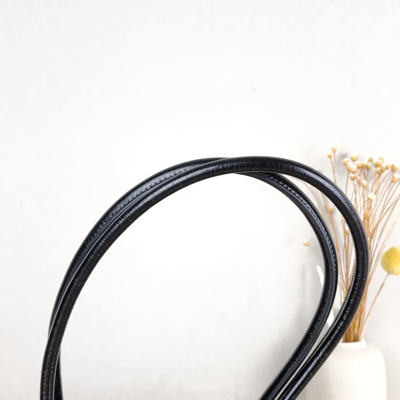PRADA Shoulder Bag Bonnie Soft Lux Black Waxed Leather Medium32 × 12 × 15.5 cm — detail view 8 of 12