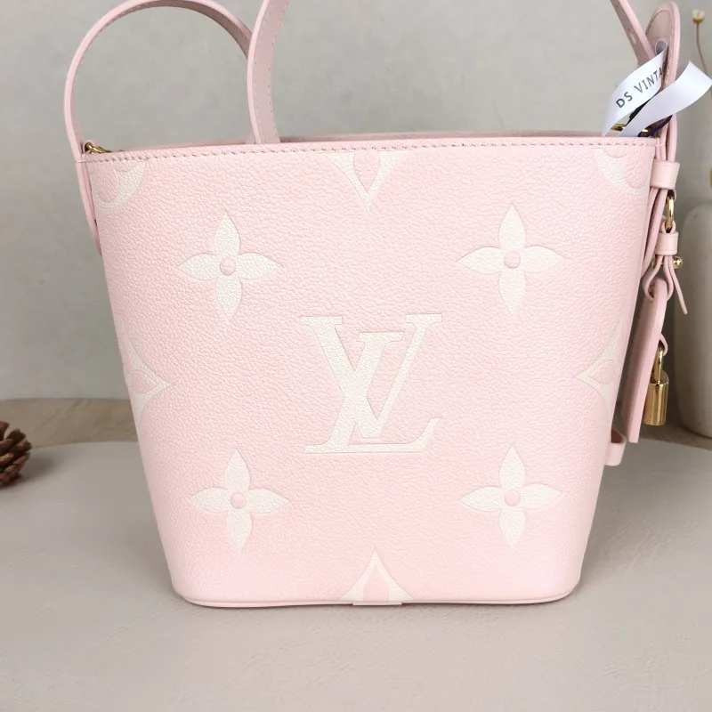 Louis Vuitton Top Handle Bag ALL IN BB · White Empreinte Embossed Calfskin Monogram BB18 × 12 × 16 cm — detail view 4 of 12