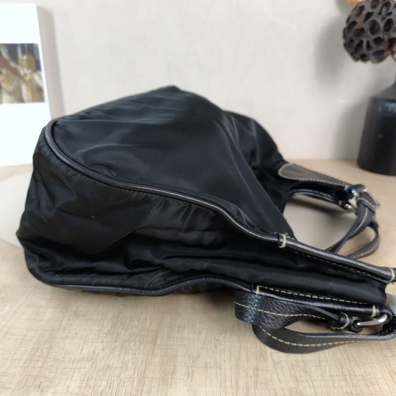 PRADA Top Handle Bag Nylon Black Nylon One Size 32 × 16 × 29 cm — detail view 6 of 10