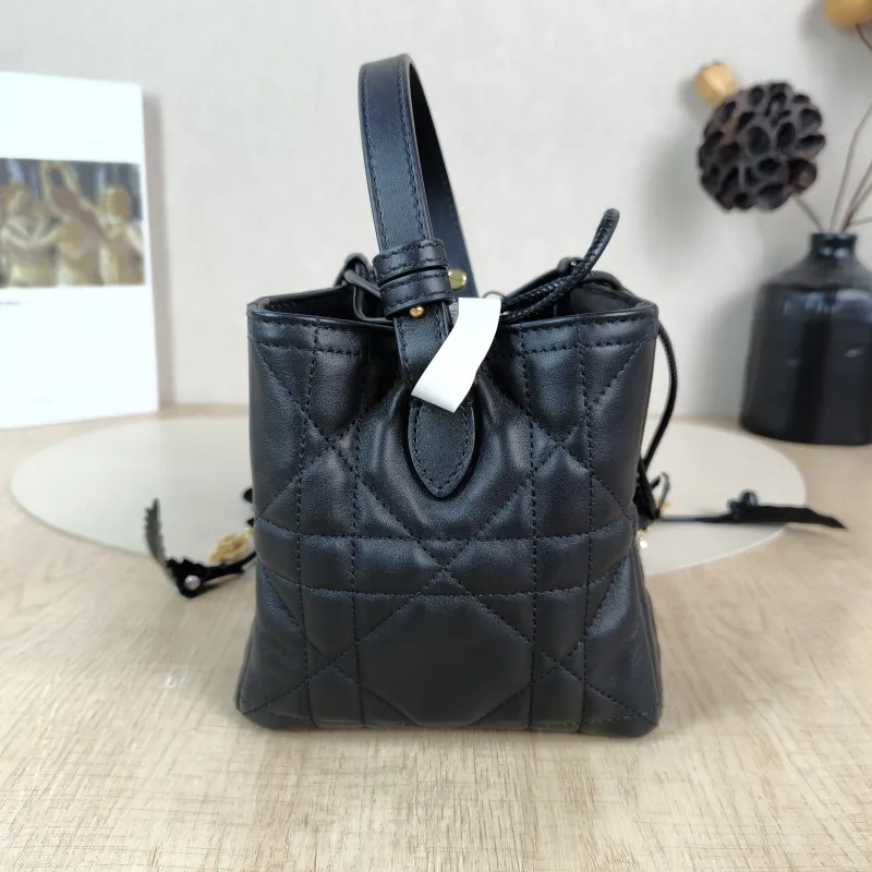 DIOR Shoulder Bag Nolita Black Calfskin One Size 14 × 14 × 14 cm — detail view 8 of 10