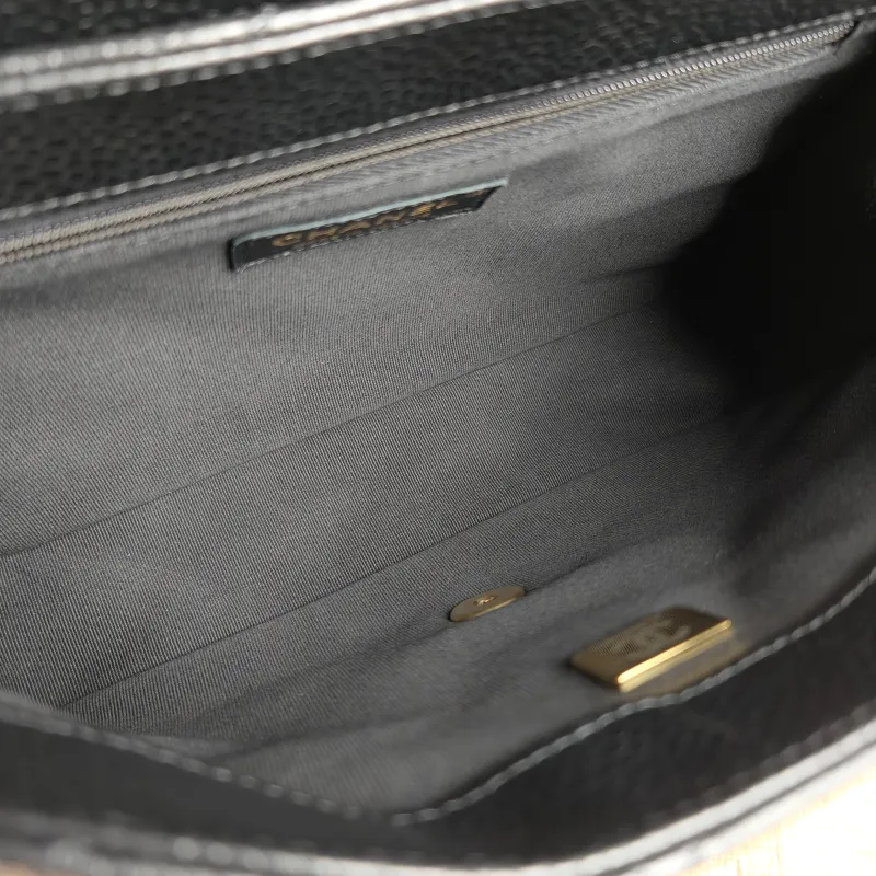 Chanel Backpack Backpack Black Grained Calfskin 24 × 6 × 17 cm — detail view 8 of 12