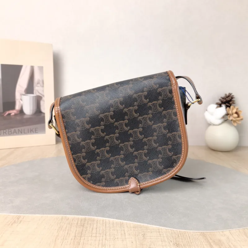 CELINE Crossbody Bag FOLCO Monogram PVC Medium 18.5 × 8 × 17 cm — cover view 5 of 5