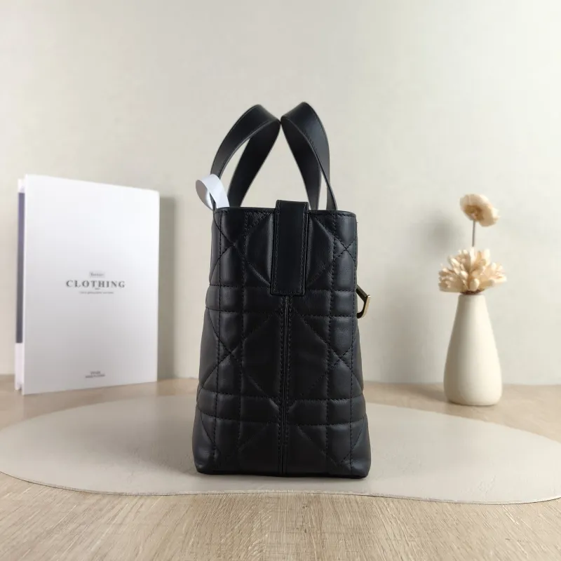 DIOR Shoulder Bag TOUJOURS Edition Black Calfskin Small 18.5 × 12 × 18.5 cm — detail view 2 of 12