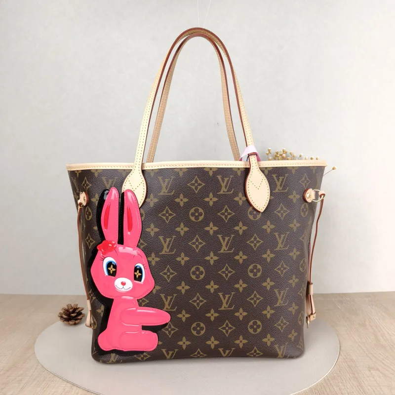 Louis Vuitton Shoulder Bag Neverfull Monogram PVC Medium 31 × 14 × 28 cm