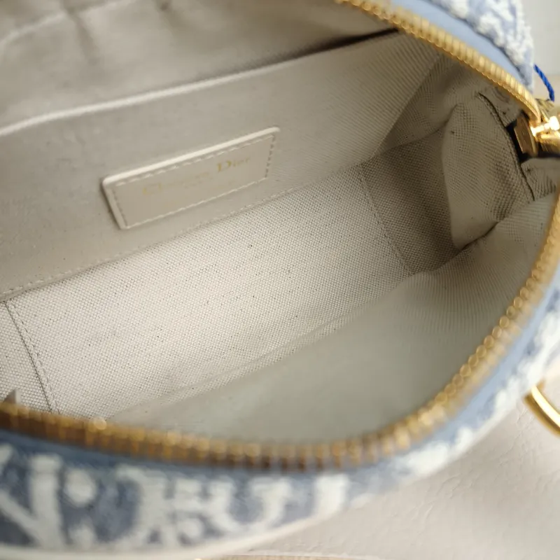 DIOR Top Handle Bag D-Vibe East-West Bowling Bag Blue mini20.5 × 7 × 12 cm — detail view 7 of 11