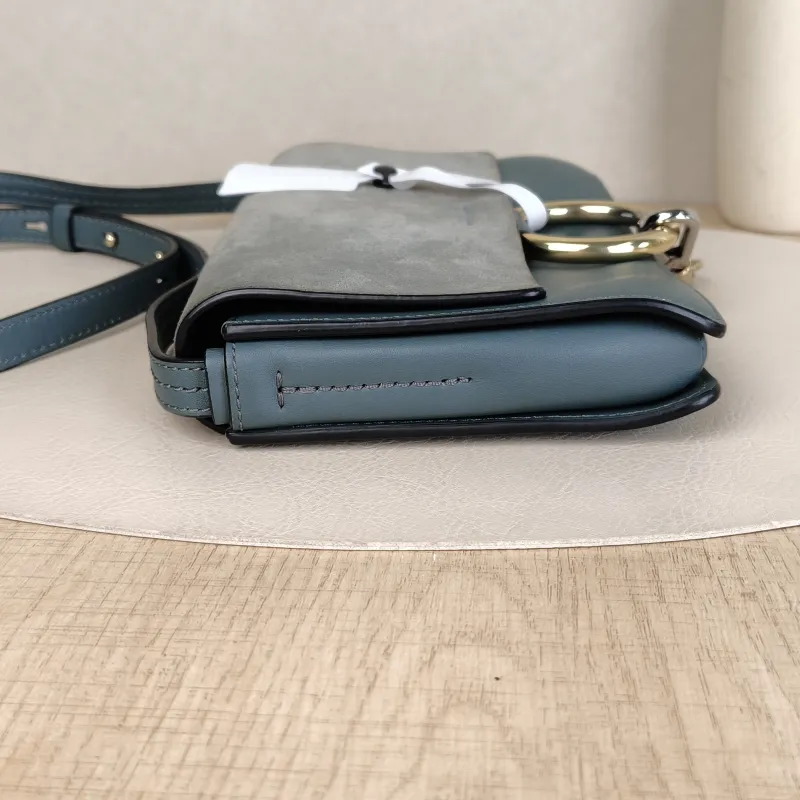 Chloé Crossbody Bag Crossbody Bag Blue Suede One Size24 × 4 × 14 cm — detail view 12 of 13