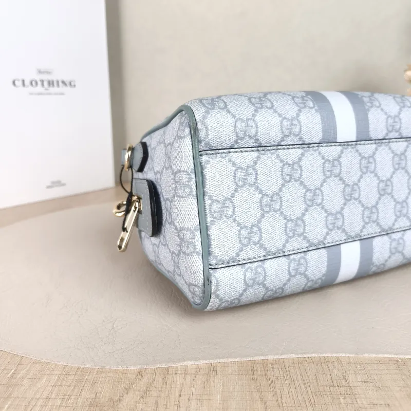 GUCCI Top Handle Bag Ophidia Blue PVC One Size 21 × 11 × 13 cm — detail view 6 of 12