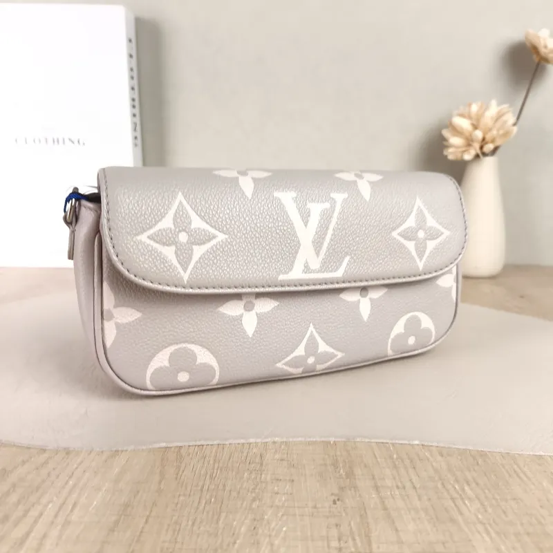Louis Vuitton Crossbody Bag IVY Grey · White Monogram Empreinte Embossed Calfskin Small 23.5 × 4.3 × 12 cm — cover view 3 of 5