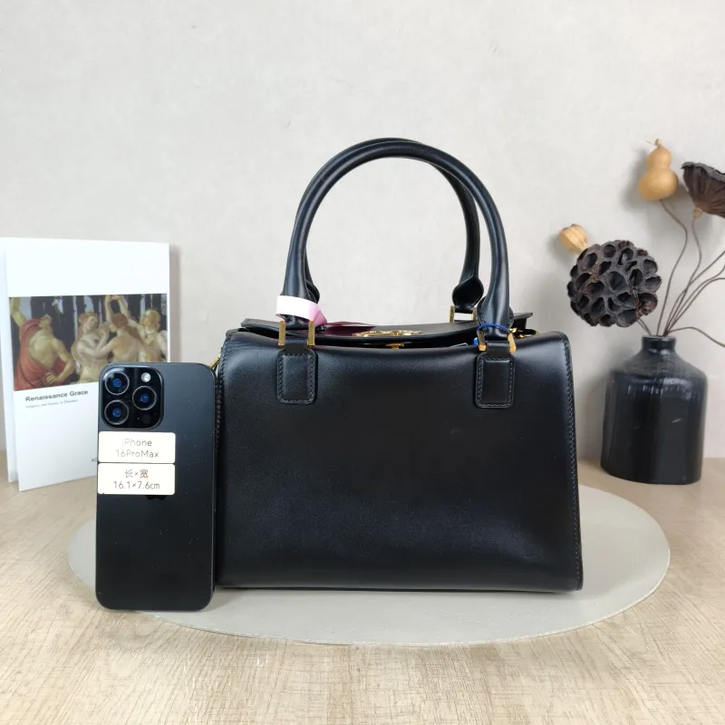 DIOR Crossbody Bag Boston Black Calfskin Medium 26 × 15 × 18 cm — cover view 5 of 5