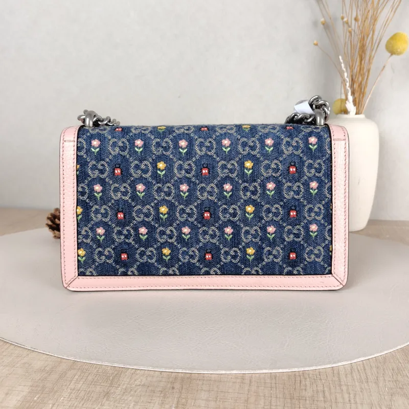 GUCCI Shoulder Bag Dionysus Embroidered Colorblock Small 25 × 7 × 13.5 cm — cover view 4 of 5