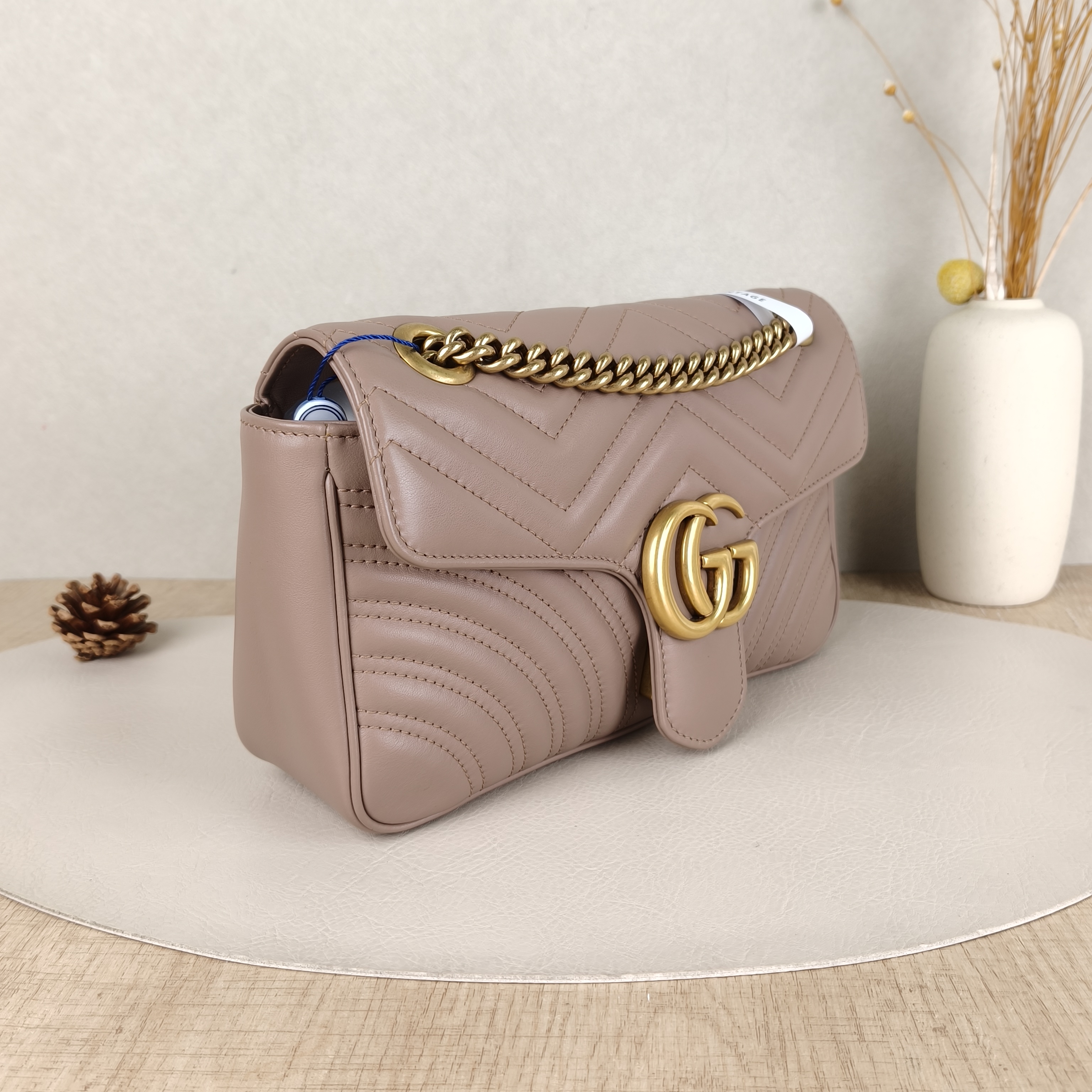 GUCCI Crossbody Bag GG Marmont Medium Marmont Edition Two Straps Pink Calfskin Medium26 × 7 × 13 cm — cover view 3 of 5