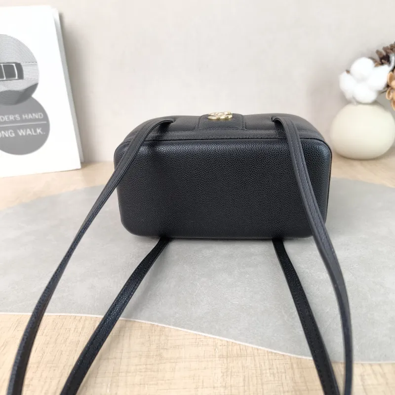 Chanel Shoulder Bag 26s preppy Shoulder Bag Black Grained Calfskin 17 × 8 × 9.5 cm — detail view 10 of 11