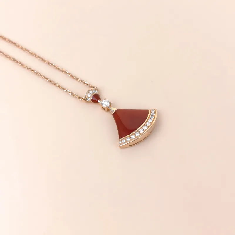 Bvlgari Necklace DIVAS’ DREAM Collection Pavé Diamond Diamond18KR ose Gold One Size2.8*41-43 — cover view 6 of 8