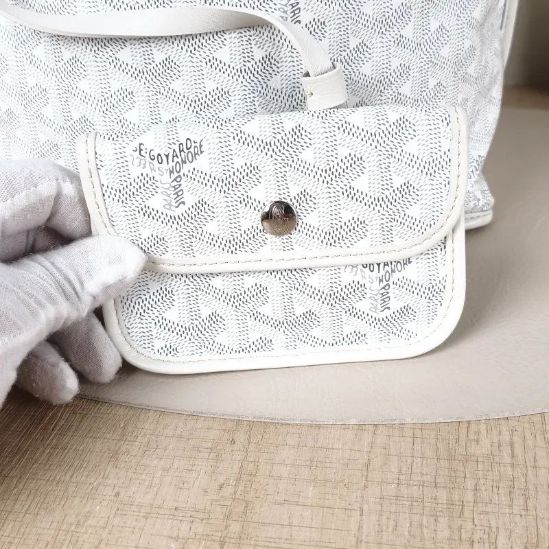 GOYARD Top Handle Bag ANJOU Shopping Tote White PV Cmini19.5 × 9 × 19.5 cm — detail view 1 of 11