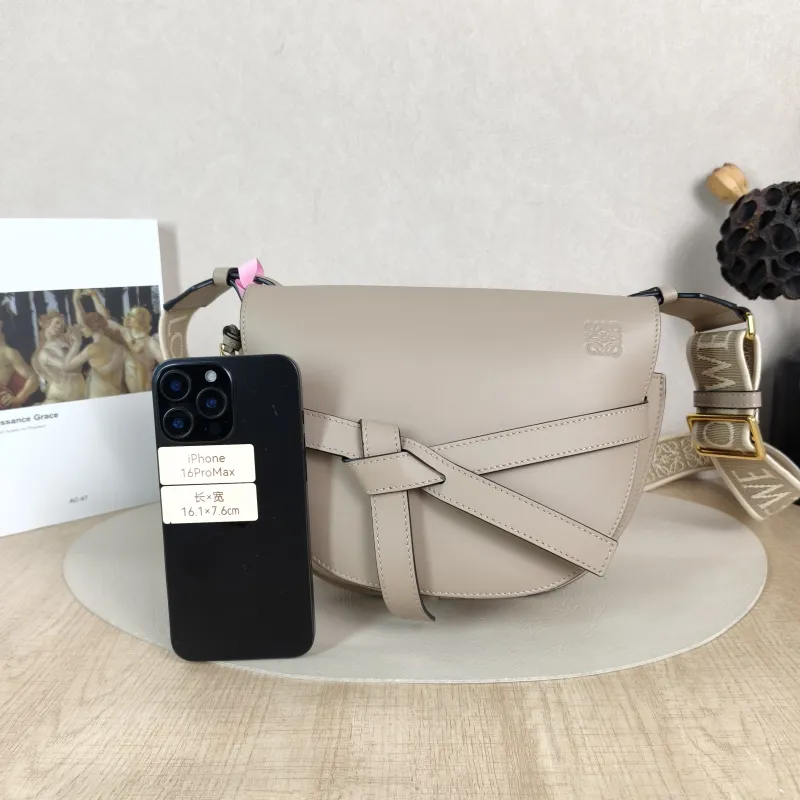 LOEWE Crossbody Bag Gate Calfskin Medium 25 × 11.5 × 19 cm — cover view 4 of 5