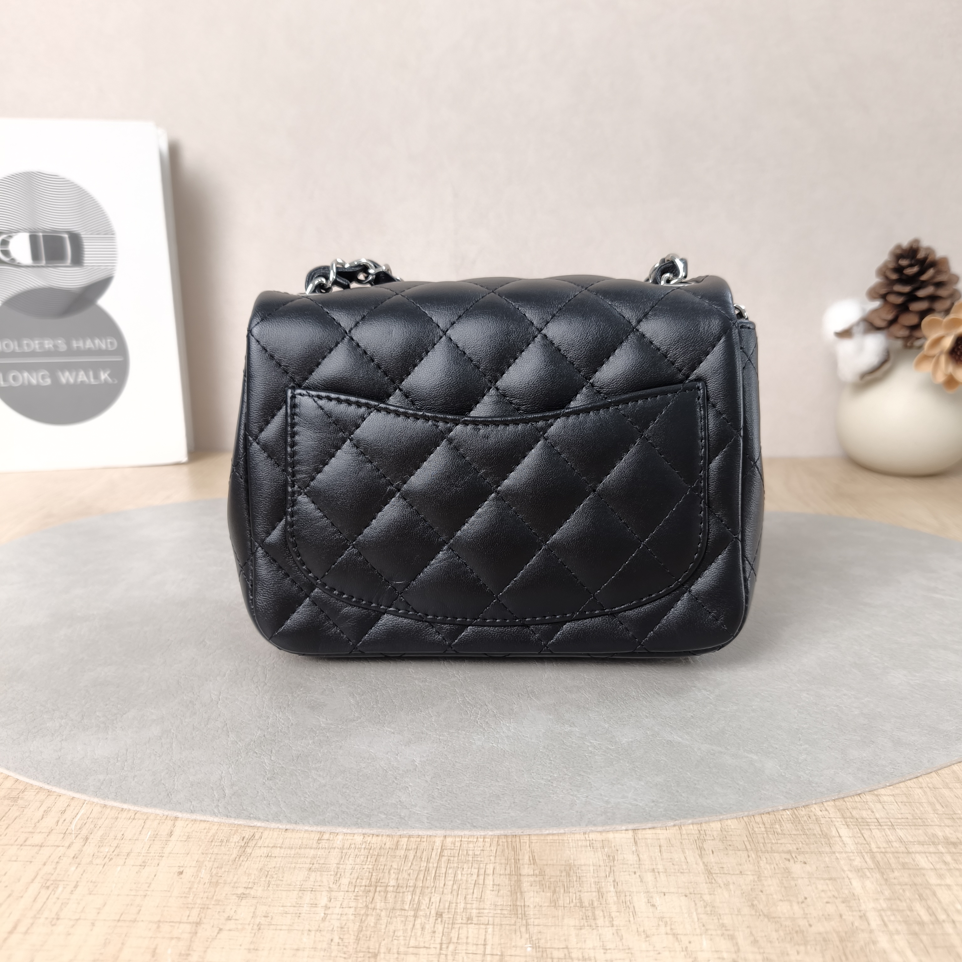 Chanel Crossbody Bag Classic Flap Mini CF Mini Black Lambskinmini17 × 8 × 13.5 cm — cover view 5 of 6