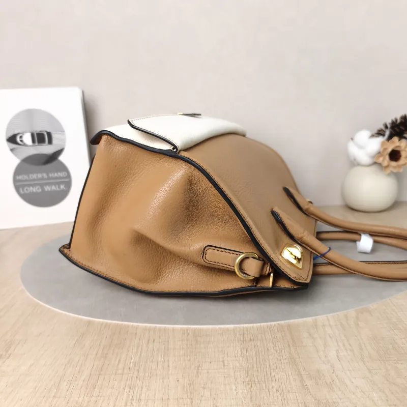 Miumiu Top Handle Bag Top Handle Bag Brown · White Lambskin One Size28 × 14 × 24 cm — detail view 9 of 14