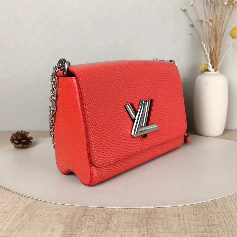 Louis Vuitton Crossbody Bag Twist Red Epi Embossed Calfskin Medium 23 × 9.5 × 17 cm — cover view 4 of 5