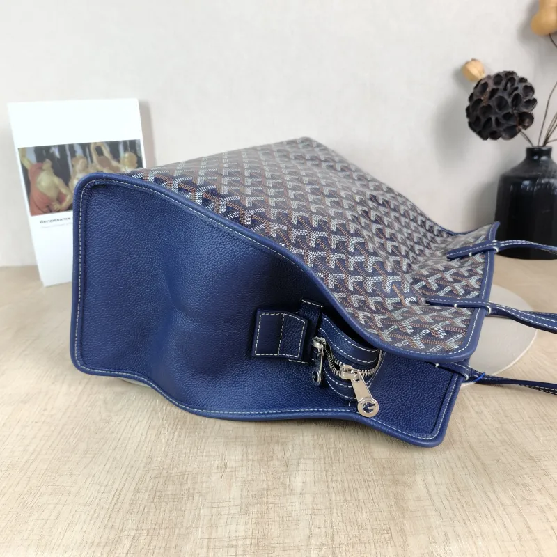 GOYARD Top Handle Bag hardy y tote Blue PVC Small 40 × 17 × 31 cm — detail view 15 of 15