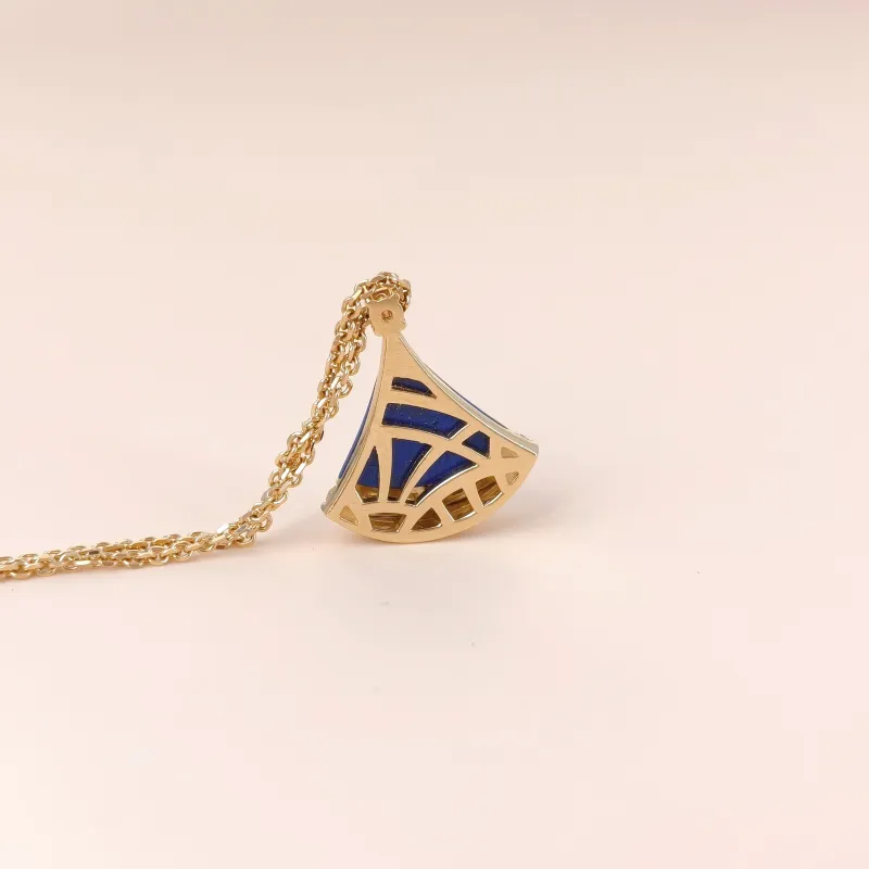 Bvlgari Necklace DIVAS’ DREAM Collection Pavé Diamond 18KY ellow Gold Diamond Small Pendant1.5cm 44cm — cover view 6 of 9