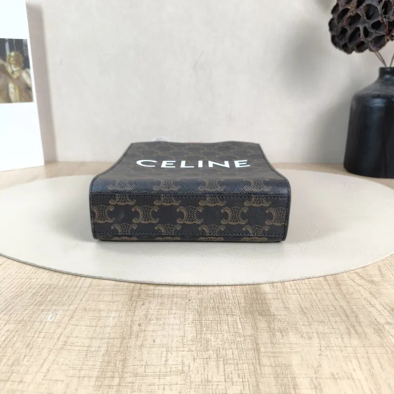 CELINE Crossbody Bag CABAS Mini Monogram PV Cmini17 × 4 × 20.5 cm — cover view 4 of 5